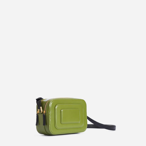 Art Deco Camera Bag - Calla Green