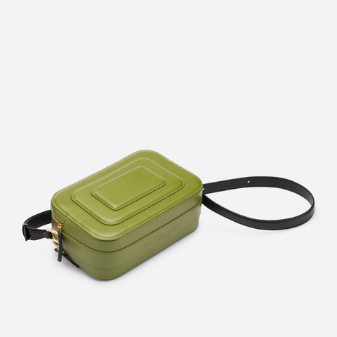 Art Deco Camera Bag - Calla Green
