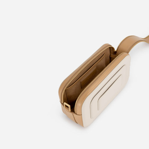 Art Deco Camera Bag - Off White