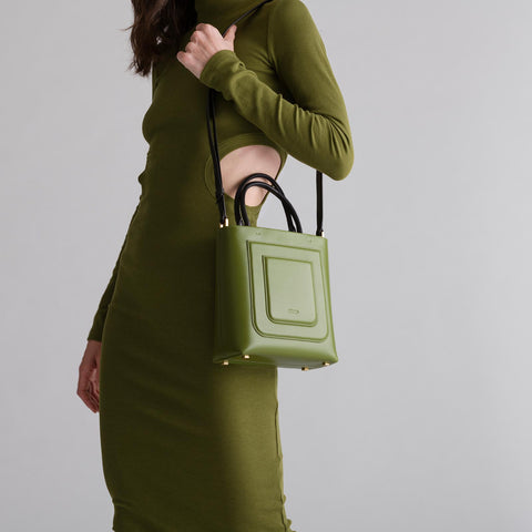 Art Deco Tote - Calla Green