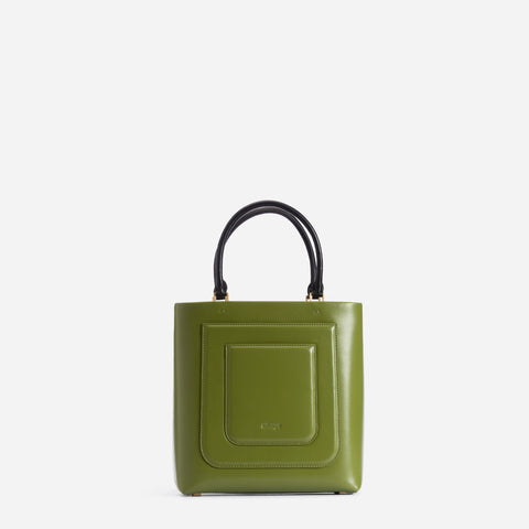 Art Deco Tote - Calla Green
