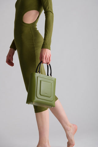 Art Deco Tote - Calla Green
