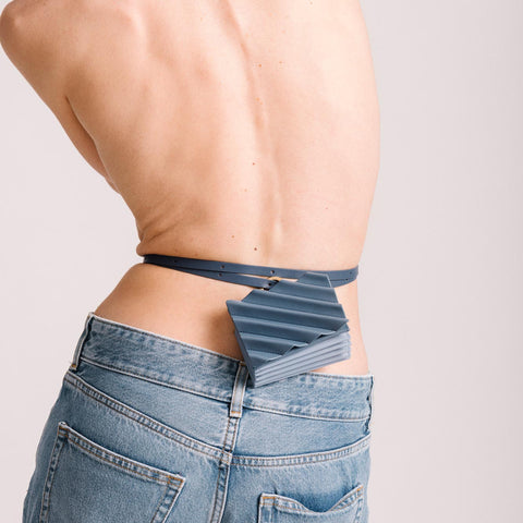 Brick Mini Wallet - Denim