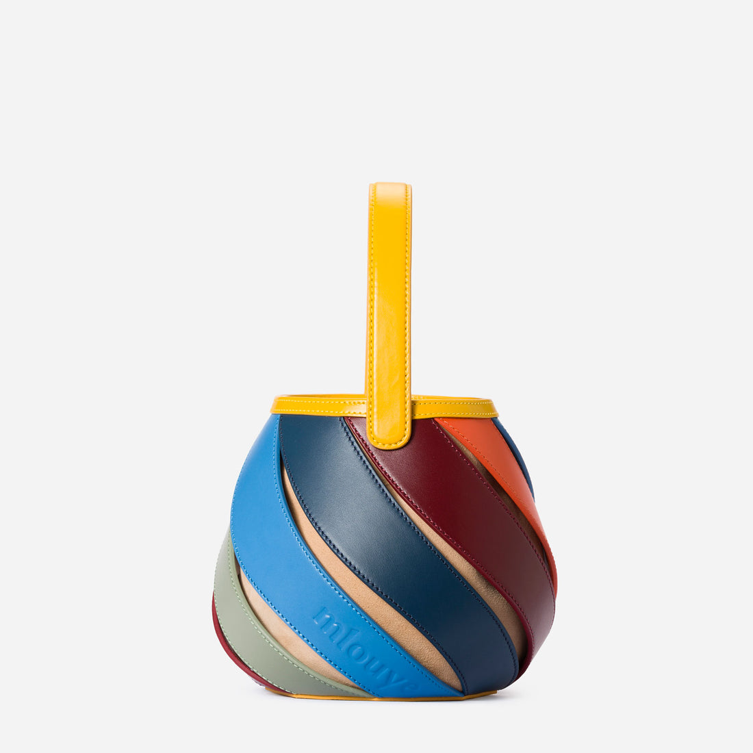 Helix leather bag in Multicolor