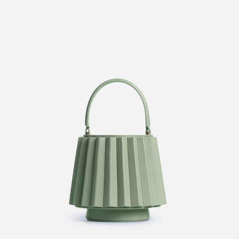 Mini Lantern Bag Pleated - Olive Leaf