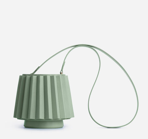 Mini Lantern Bag Pleated - Olive Leaf