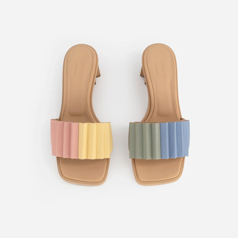 Louise Heeled Slide - Gummy