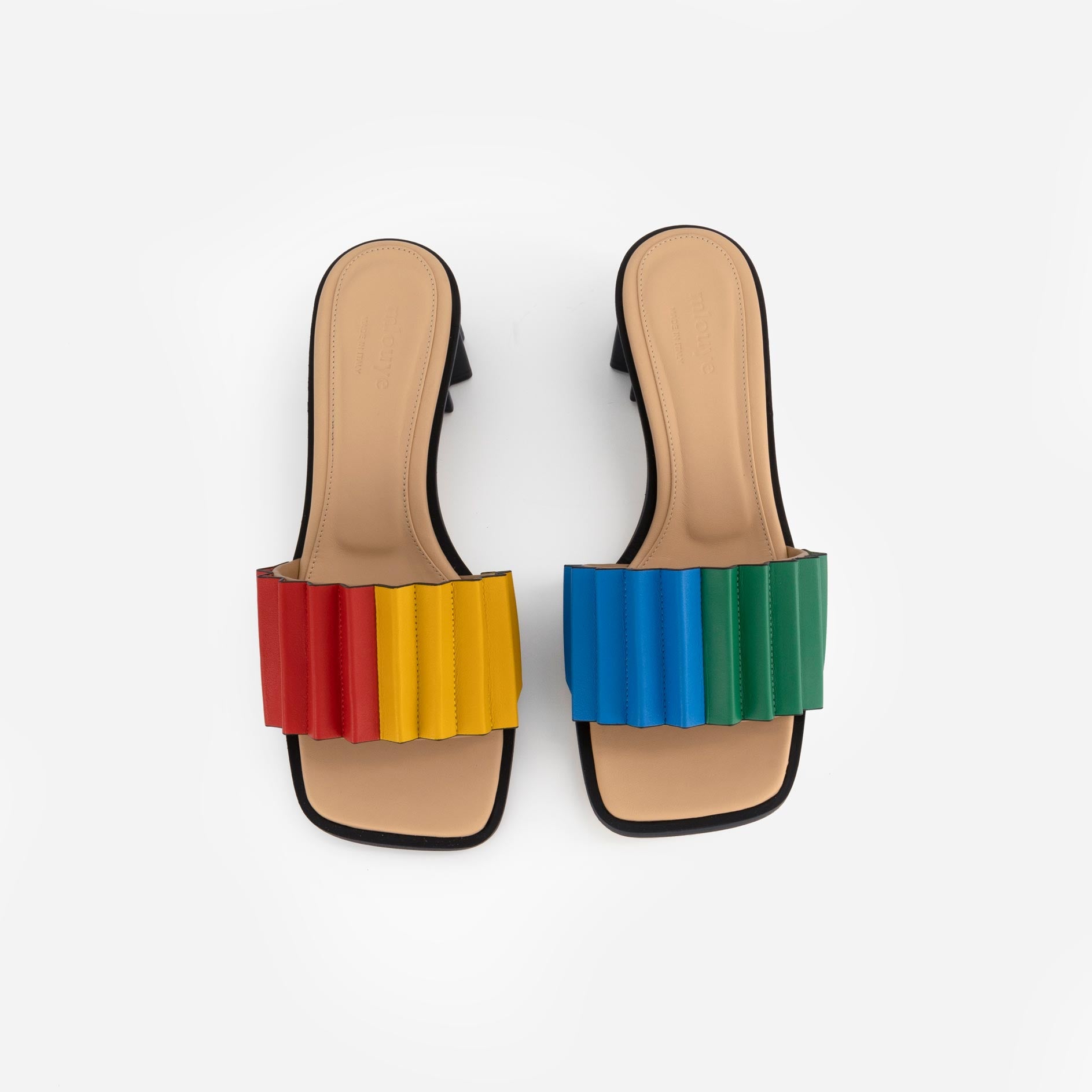 Louise Heeled Slide - Multicolor