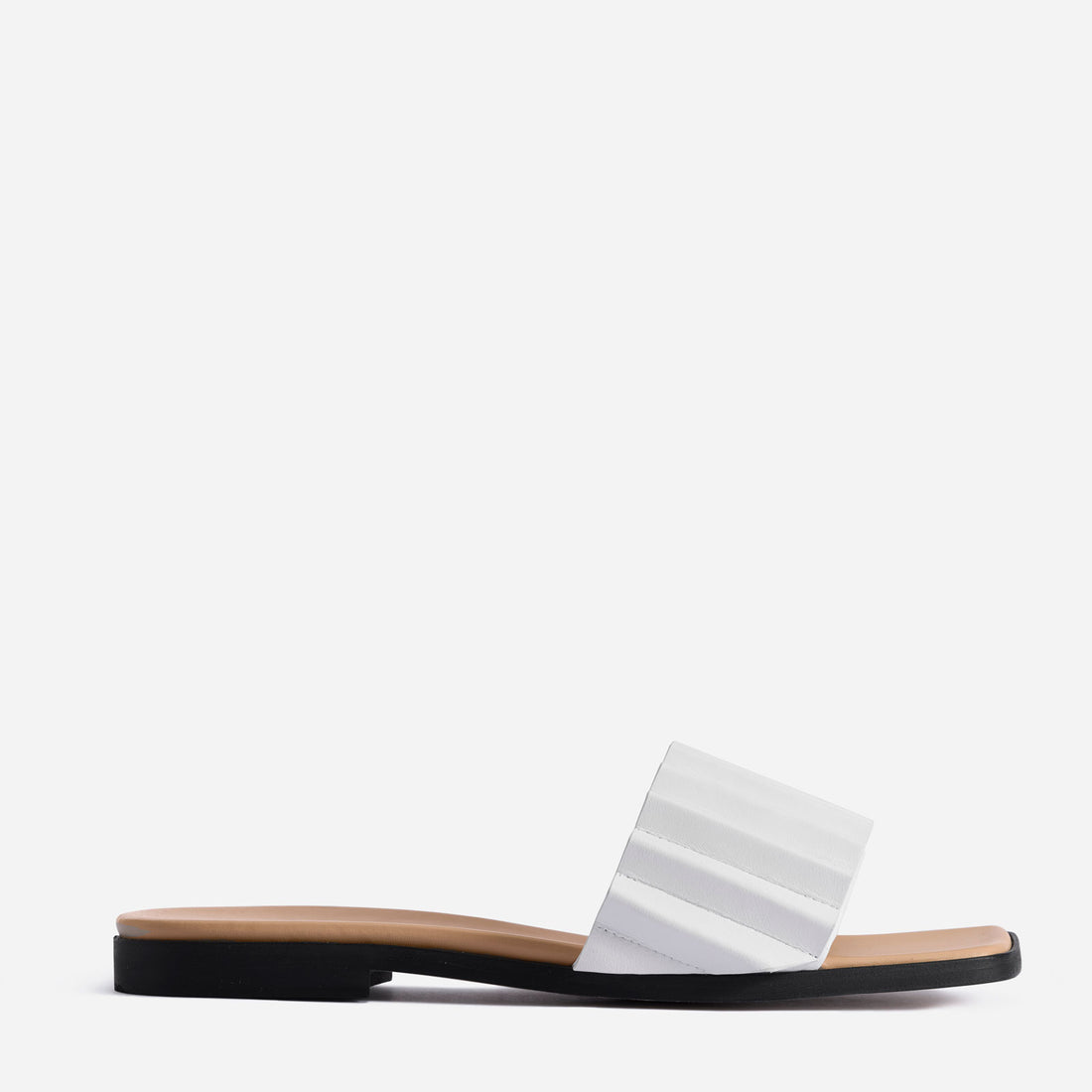 Louise Slide Sandal in White