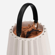 Mini Lantern Bag Pleated - Off White