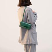 Naomi Long Purse - Lizard Effect Emerald