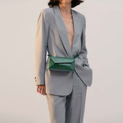 Naomi Long Purse - Lizard Effect Emerald