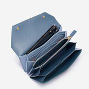 Naomi Long Purse - Lizard Effect Emerald