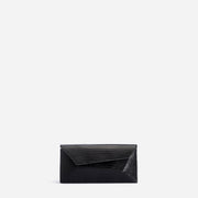 Naomi Long Purse - Lizard Effect Black
