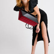 Naomi Long Purse - Lizard Effect Black