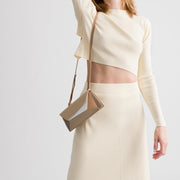 Naomi Long Purse - Milky