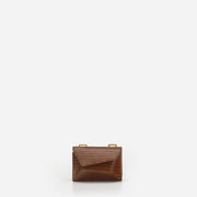 Naomi Mini Wallet - Lizard Effect Brown