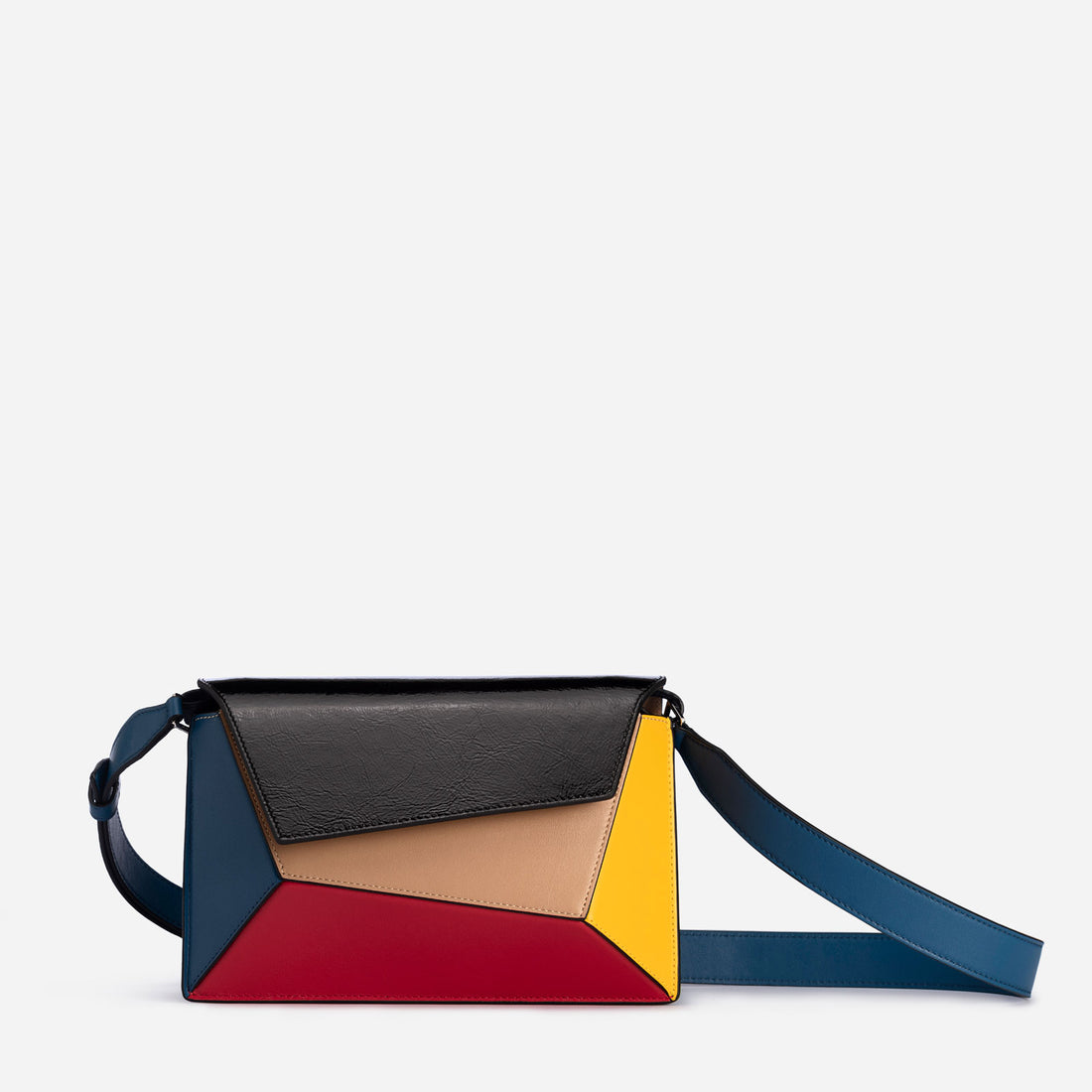Naomi leather bag in Mondrian