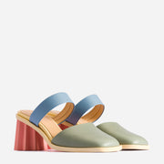 Pleated Heel Mule - Gummy