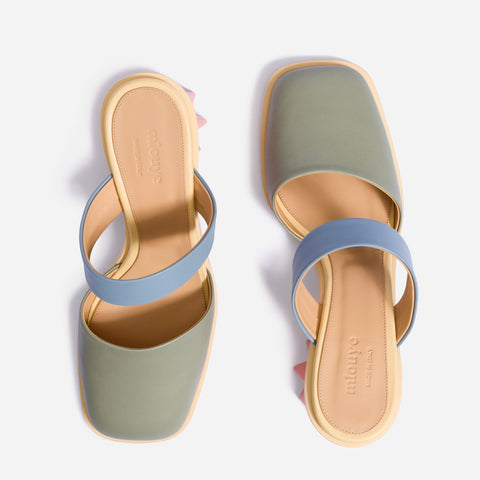 Pleated Heel Mule - Gummy