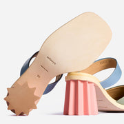 Pleated Heel Mule - Gummy