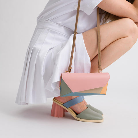 Pleated Heel Mule - Gummy