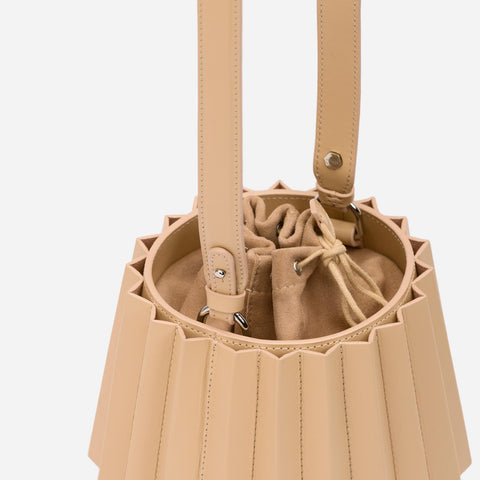 Mini Lantern Bag Pleated - Champagne