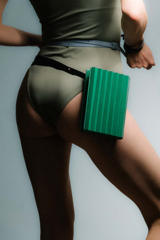 Pleated Tool Bag - Jade