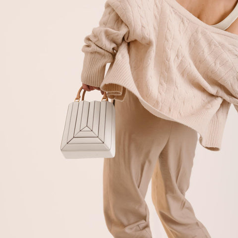 Sera Tall Tote Mini - Off White