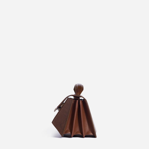 Small Naomi - Lizard Effect Brown