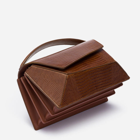 Small Naomi - Lizard Effect Brown