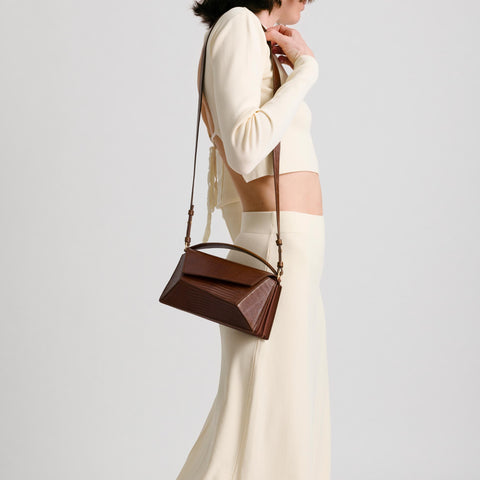 Small Naomi - Lizard Effect Brown
