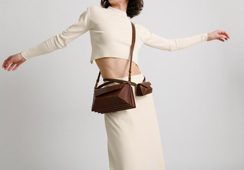 Small Naomi - Lizard Effect Brown